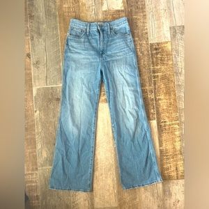 Madewell Light Blue Flare & Wide Leg Jeans